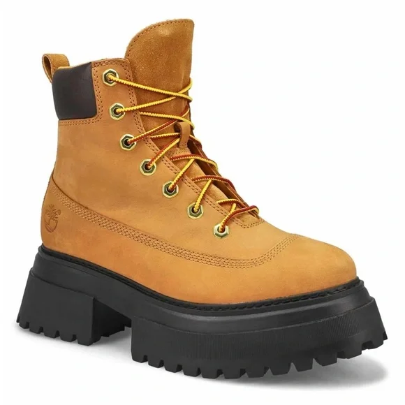 Timberland Sky 6 inch Lace Up Platform Boots Women's 8.5 - Picture 1 of 5